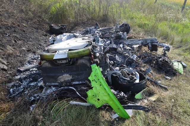 balesetet szenvedett lamborghini