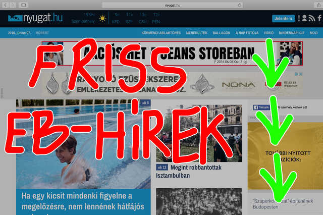 Eb-hírek a Nyugaton