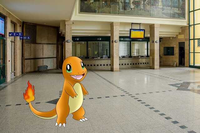 Pokémon GO a Székesfehérvári vasútállomáson