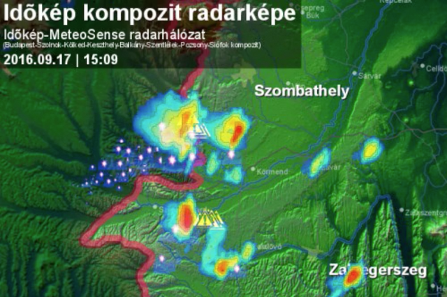 Az Időkép radarképe