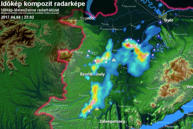 Vihar közeleg Vas megye felé
