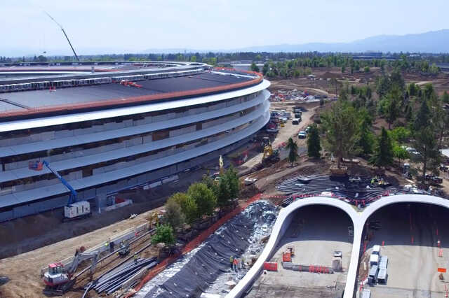 Az Apple űrhajószerű irodakomplexuma