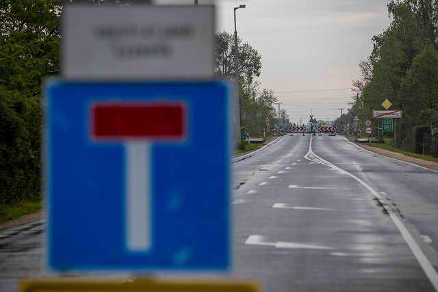 Útzár vasúti átjáró felújítása miatt
