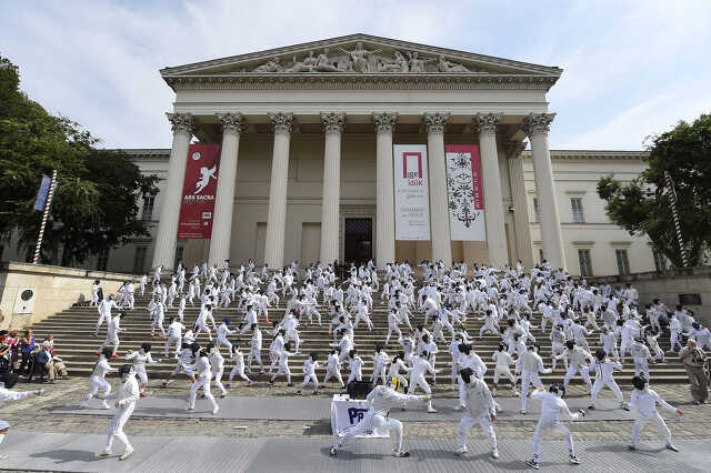 Flashmob a vívás világnapján Budapesten
