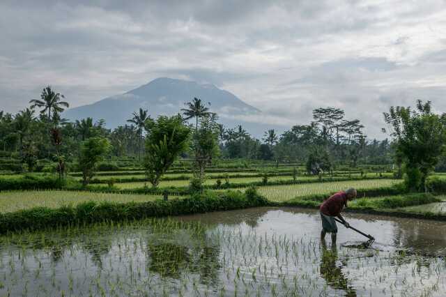 Az Agung vulkán Bali szigetén