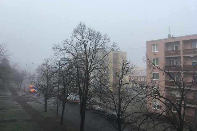 Köd Szombathelyen, karácsony második napján reggel