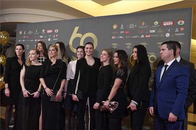 A Győri Audi ETO KC háromszoros Bajnokok Ligája győztes női kézilabdacsapata az M4 Sport - Év sportolója gálán