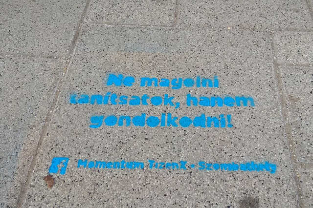 Ne magolni tantítsatok, hanem gondolkodni! 