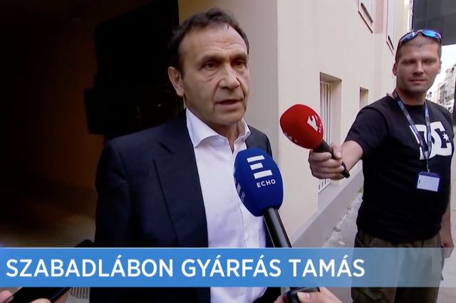Gyárfás Tamás nyilatkozott szabadlábra helyezésekor