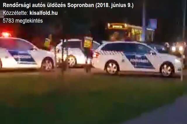 Autós üldözés Sopronban