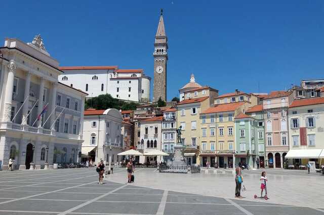Piran főtere - Bebarangoltuk a szlovén tengerpartot