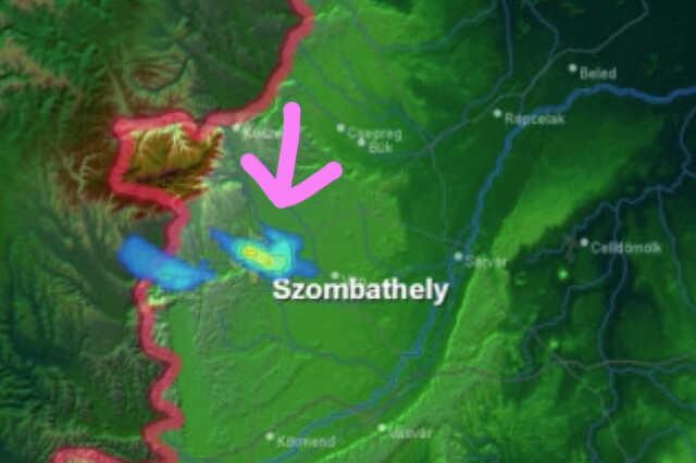 Valami felhőféle Szombathely környékén