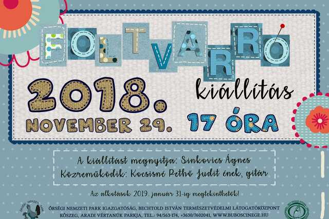 Foltvarró kiállítás 2018