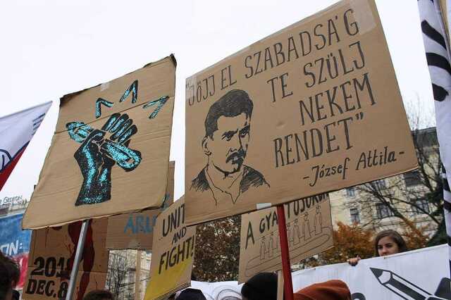 Tűntetés Győrben 
