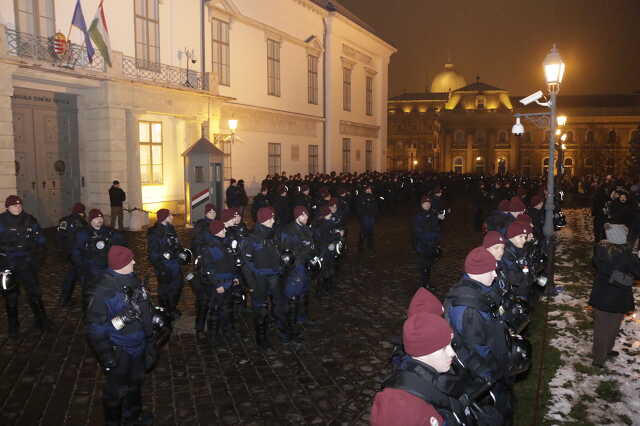 Budapesti tüntetés 2018. 12.21.
