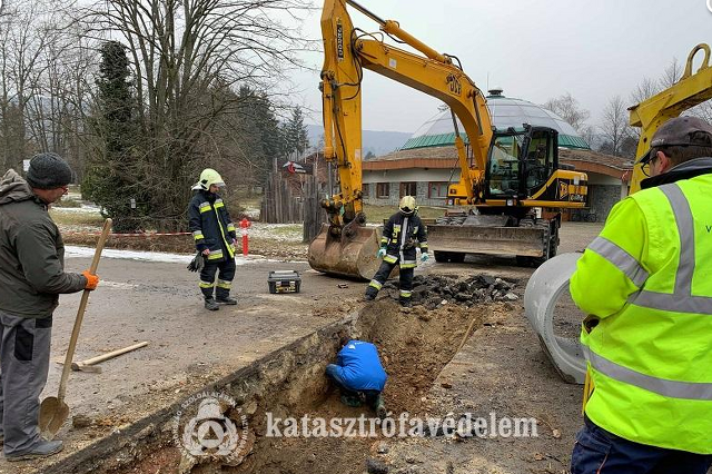 Gázcsonk sérült Kőszegen 