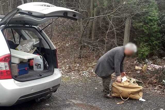 Osztrák autóból raktak ki szemetet Kőszeg mellett 