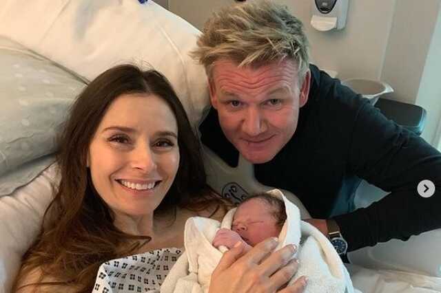Gordon Ramsay, felesége és újszülött fiuk