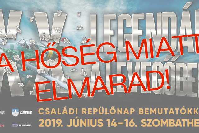 Elmarad a repülőnap