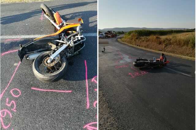 Motoros baleset Csákvár közelében
