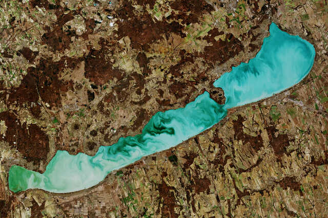 A Balaton az űrből