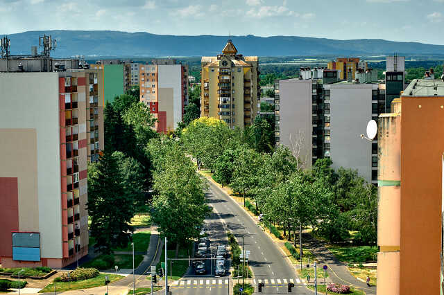 panel, panelházak, lakótömb, város, szombathely