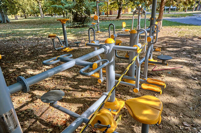 Fitnesz park a víztoronynál