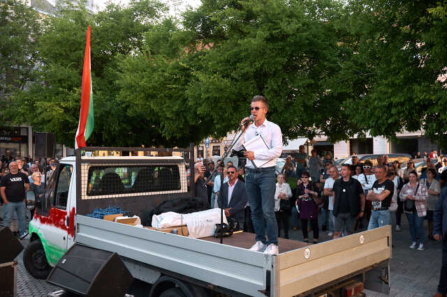 Magyar Péter Szombathelyen 2024