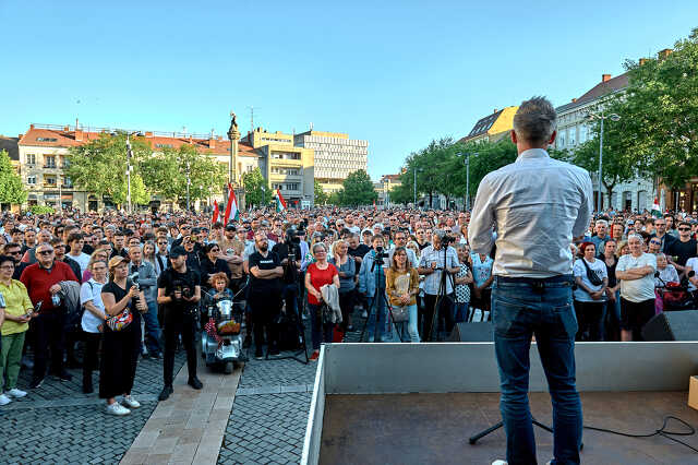 Magyar Péter Szombathelyen 2024