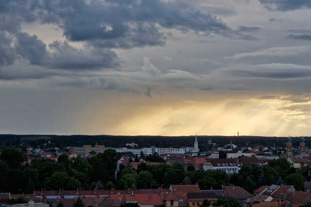felhők Szombathely felett