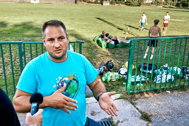 Városligeti sportpálya épület bejárás