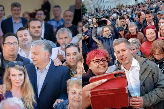 Magyar Péter - Orbán viktor szimpatizánsok 