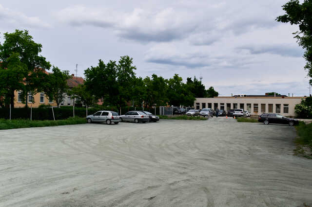 MÁV rendelő parkoló lezárás