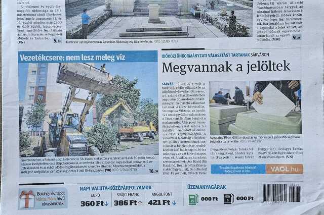 0 Ft-os üzemanyagárakat tüntettek fel a Vas Népében