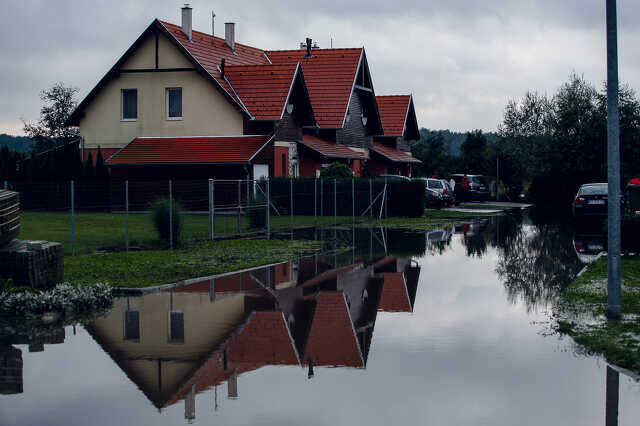 Az áradás másnapján a Petőfi-telepen