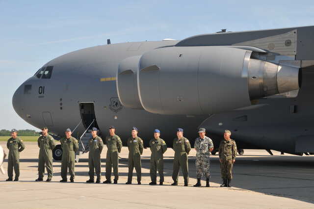 C-17 a pápai NATO-légibázison