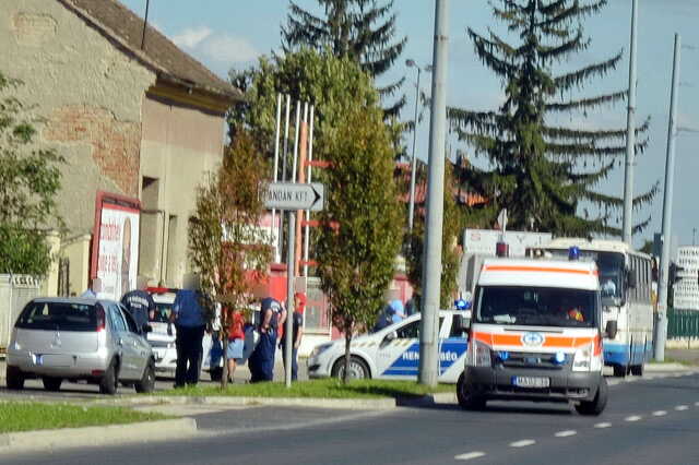Verekedés a szombathelyi Zanati úton