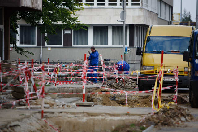 Közmű felújítás a Szent Márton utcában