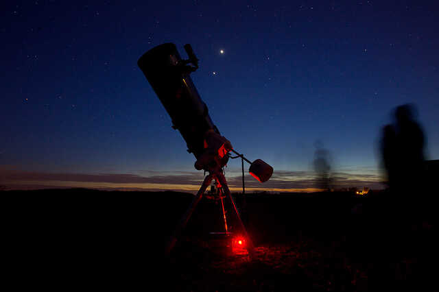 A Vénusz és a Jupiter a nyugati égbolton