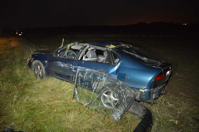 Betegszállító ütközött személyautóval a 87-es főúton