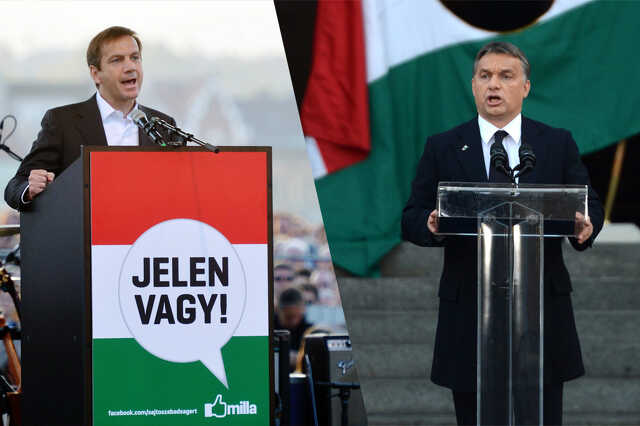 Bajnai Gordon és Orbán Viktor