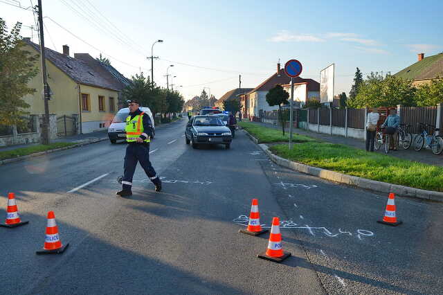 A gépjárművezetőt a rendőrök kérték meg, hogy térjen vissza
