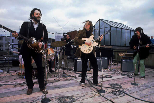 A Beatles utolsó koncertje egy londoni háztetőn, 1969.