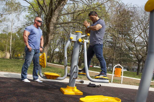 Kültéri fitness park avató