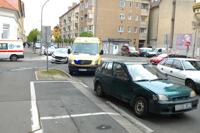 Baleset a Wesselényi és a Szelestey sarkán