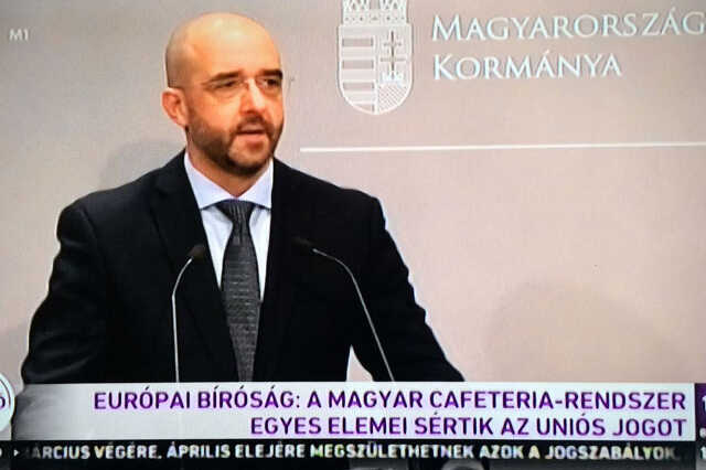Az adóforintjainkból fenntartott köztévé ennyire méltatta a Választási Irodánál összegyűlt kopaszokat