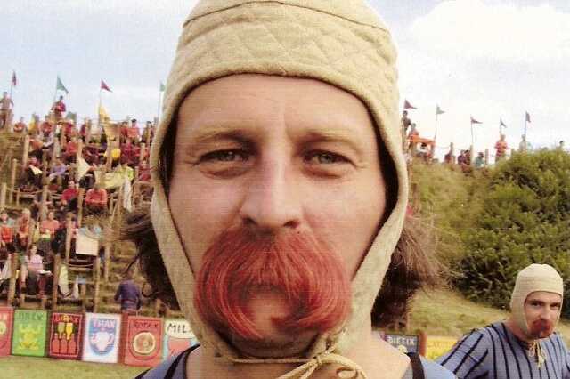 Horváth Ákos az Asterix film forgatásán