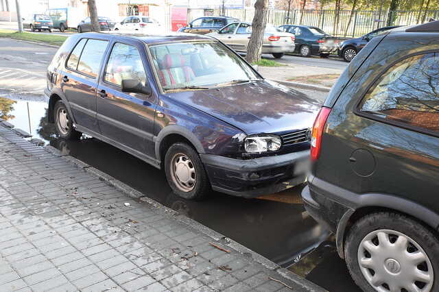 Baleset a kórháznál