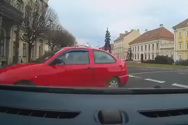 Figyelmetlen sofőr Szombathelyen