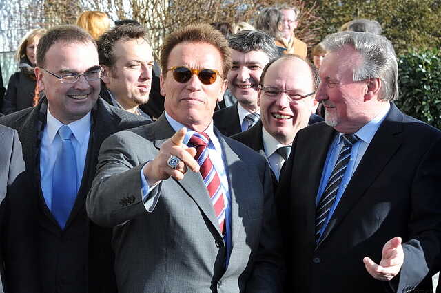 Arnold Schwarzenegger Güssingben - Megújuló energiákat népszerűsít az ex-Terminátor